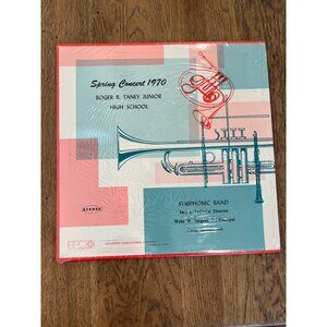 Spring Concert 1970 Roger B. Taney Jr. High School Vinyl LP Symphonic Band Stere
